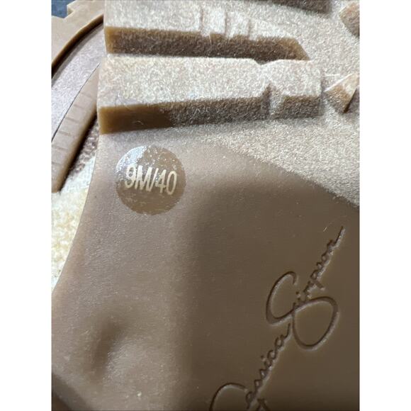 Jessica Simpson Ebriya Aztec Platform Slip On Mule Brown Beige Womens Size 9M - Picture 8 of 11